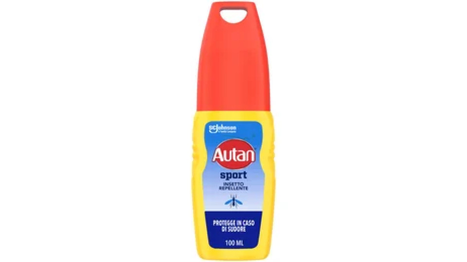 Autan Sport Vapo Spray, Repellente Zanzare con Azione Protettiva Duratura, 8 ore di protezione, Resistente al Sudore, 100ml, Adatto per lo Sport