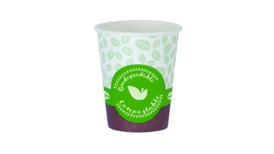 BIBO 50 Bicchieri In Cartoncino Bio Per Bevande Calde 5 Oz - 160/170 ml