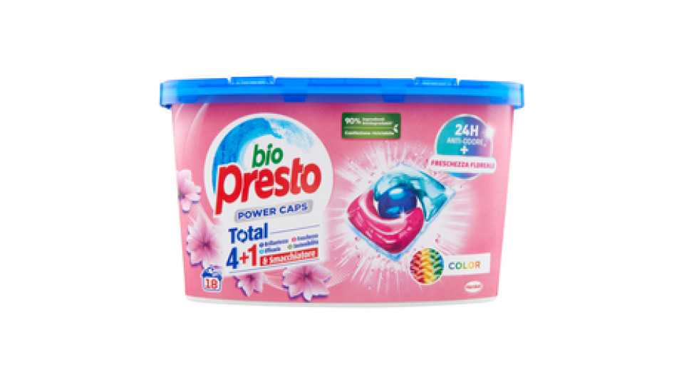 BIO PRESTO Power Caps Color 18 Lavaggi 18 x 12 g