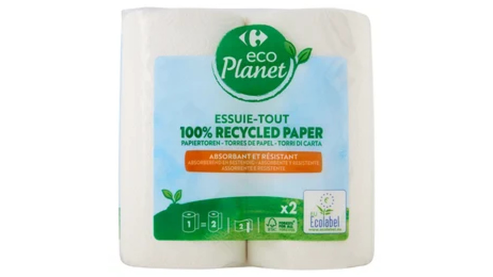 Carrefour eco Planet Torri di Carta 2 pz