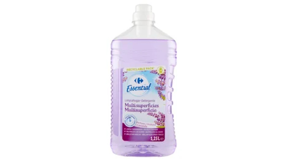 Carrefour Essential Detergente Multisuperficie Profumo di Lavanda 1,25 L