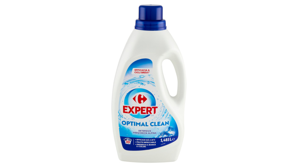 Carrefour Expert Optimal Clean Detersivo Freschezza Alpina 1,485 L
