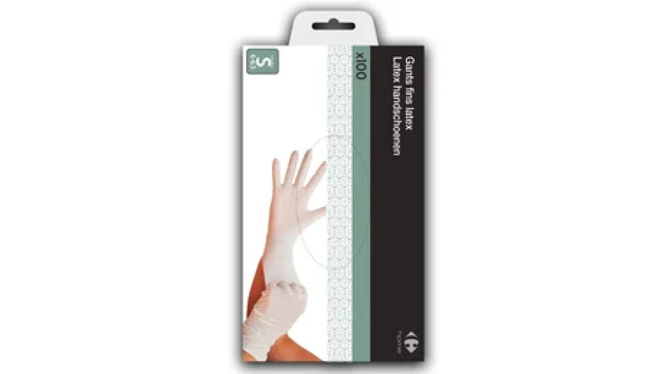 Carrefour Guanti latex x100 tp crf