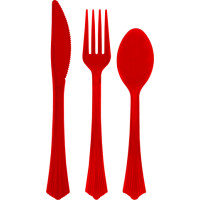 Carrefour J1955 set di posate 18 pz Rosso