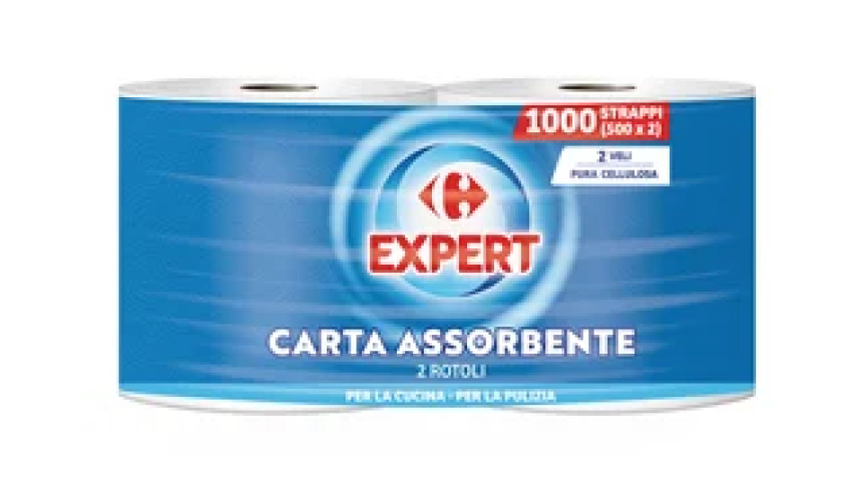 Carrefour Maxi Bobina 500 strappi 2 pezzi