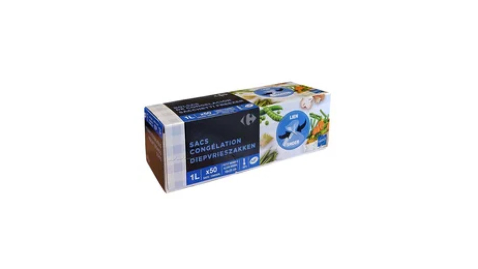 CARREFOUR SACC. GELO ROTOLO PICCOLI 50 PZ