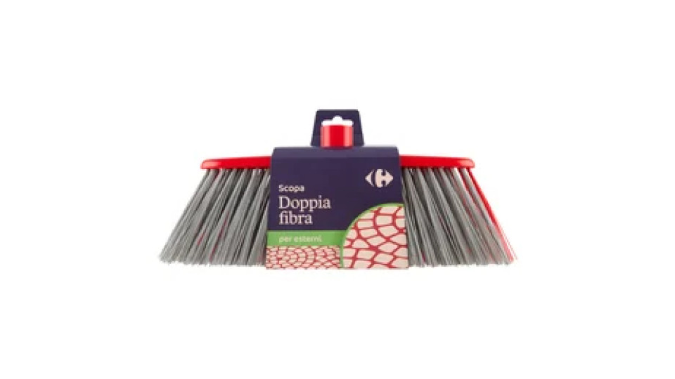 Carrefour Scopa Doppia fibra per esterni