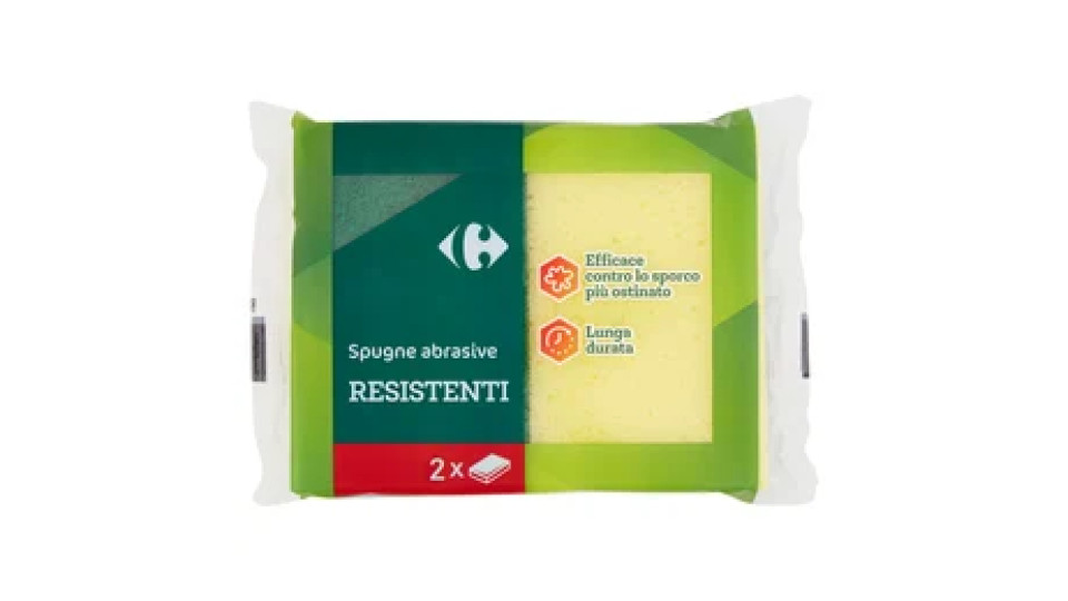 Carrefour Spugne abrasive Resistenti 2 pz