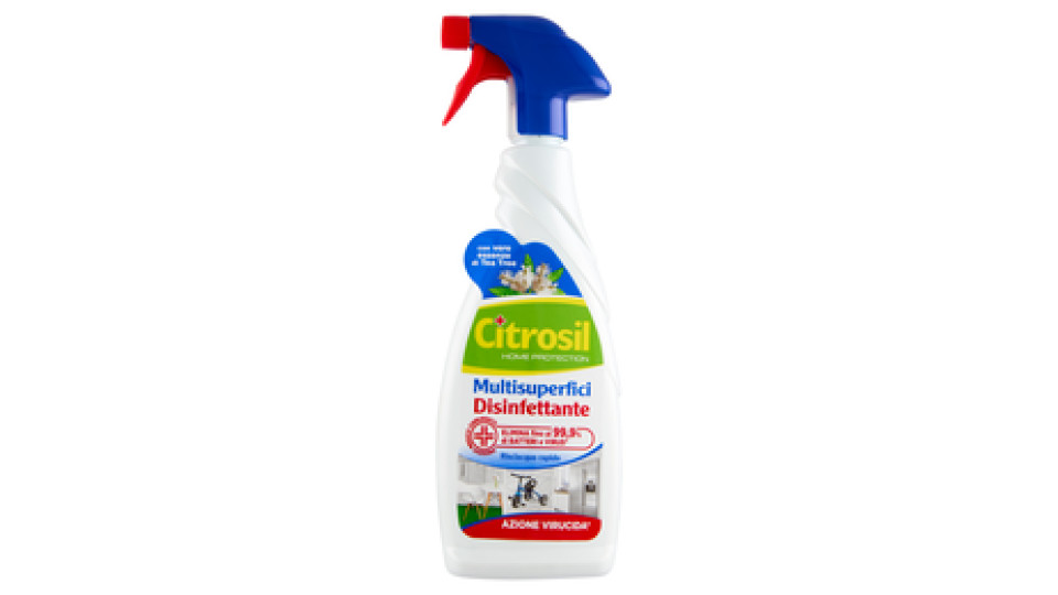Citrosil Home Protection Multisuperficie Disinfettante con vere essenze di Tea Tree 650 ml