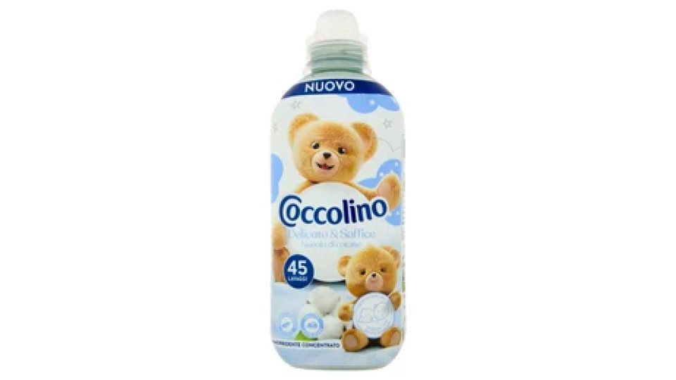 Coccolino Ammorbidente Concentrato Delicato & Soffice Nuvola di cotone 45 Lavaggi 952 ml
