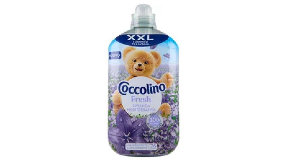 Coccolino Ammorbidente Concentrato Fresh Lavanda Mediterranea 76 Lavaggi 1750 ml