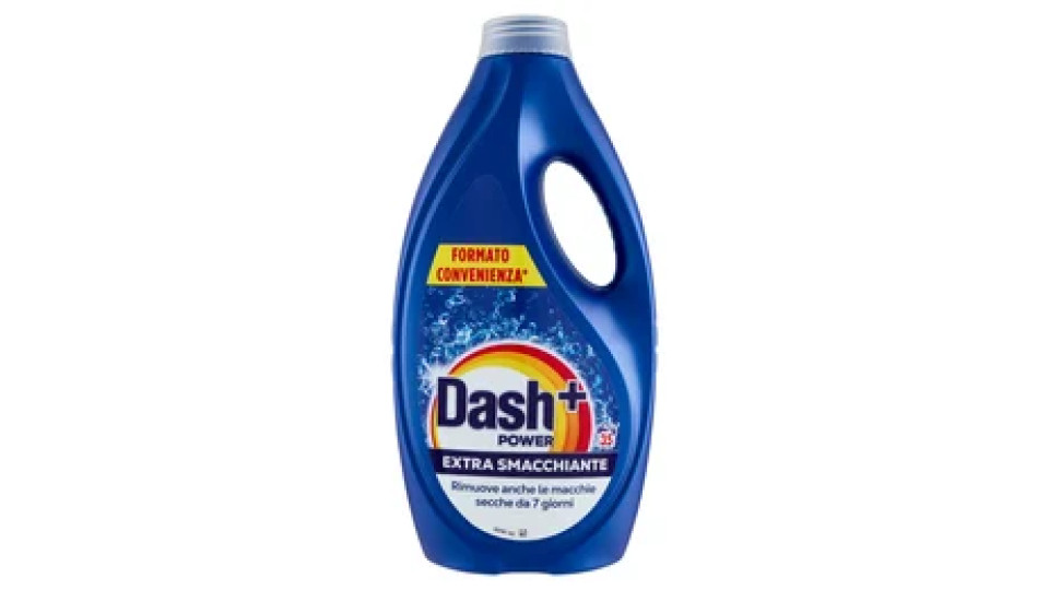 Dash Power Detersivo Liquido Lavatrice, Azione Extra-Smacchiante, 35 Lavaggi 1575 ml