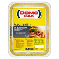 Domopak Vaschette in alluminio 6 porzioni 2 pz