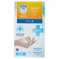 Dr. Protec Guanti in Lattice Talcati Febi Medium M 100 pz