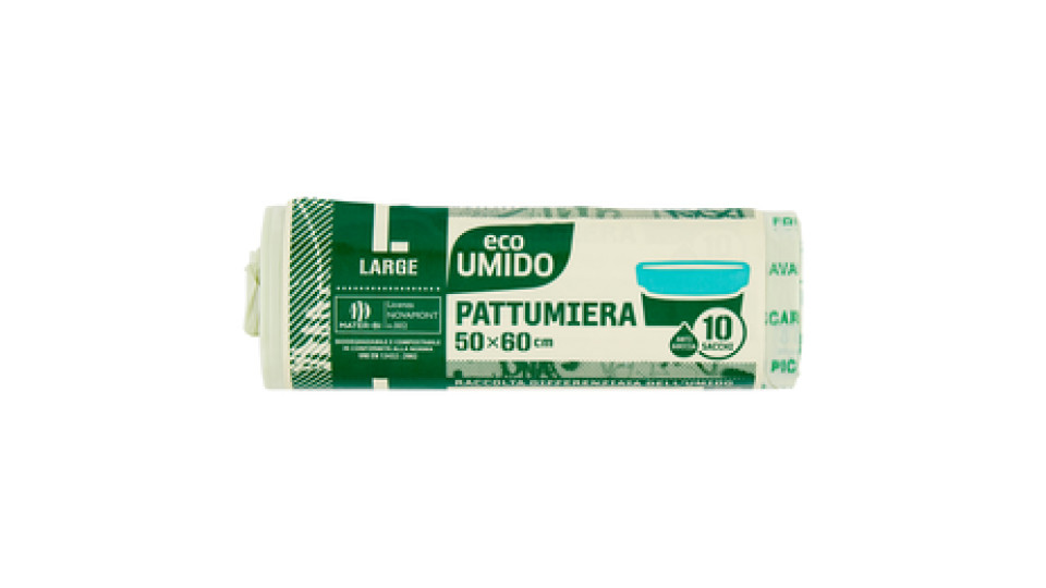 eco Umido Pattumiera L-Large 50x60 cm Sacchi 10 pz
