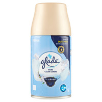 Glade Automatic Spray Ricarica, Profumatore per Ambienti, Fragranza Pure Clean Linen 269ml