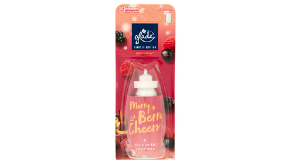 Glade Sense&Spray Profumatore per Ambienti Ricarica, Fragranza Merry Berry Cheers, 18 ml