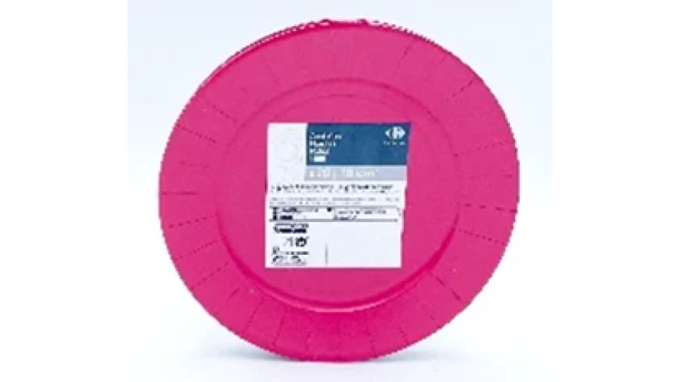 Le Nappage 20 Piatti in cartoncino diam 18cm Fucsia