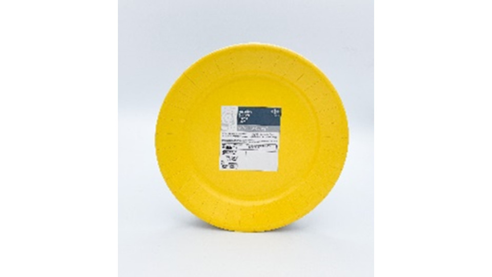 Le Nappage 24 Piatti in cartoncino diam 23cm Giallo Canarino
