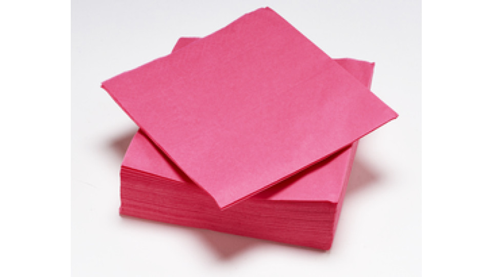 Le Nappage 50 tovaglioli in ovatta 25x25cm 3veli Fucsia FSC