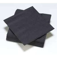 Le Nappage 50 tovaglioli in ovatta 25x25cm 3veli Nero FSC