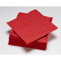 Le Nappage 50 tovaglioli in ovatta 25x25cm 3veli Rosso FSC