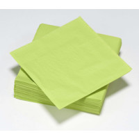 Le Nappage 50 tovaglioli in ovatta 25x25cm 3veli Verde Anice CRF