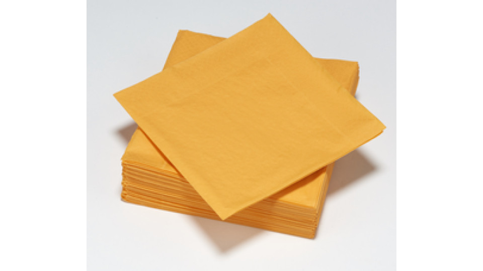 Le Nappage 50 tovaglioli in ovatta 40x40cm 3veli Arancio FSC