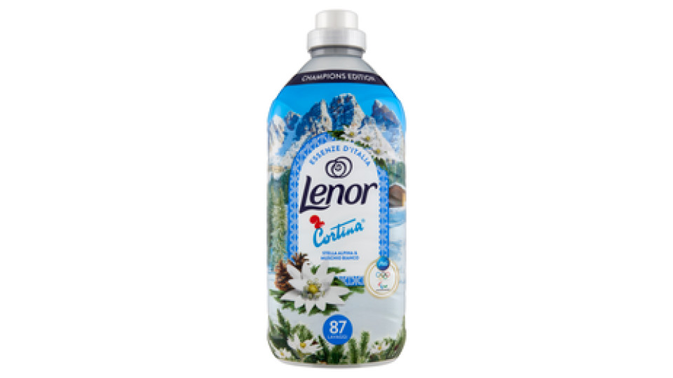 Lenor Essenze d'Italia Cortina Ammorbidente Concentrato Stella Alpina Muschio Bianco 87 Lav. 1,827 L