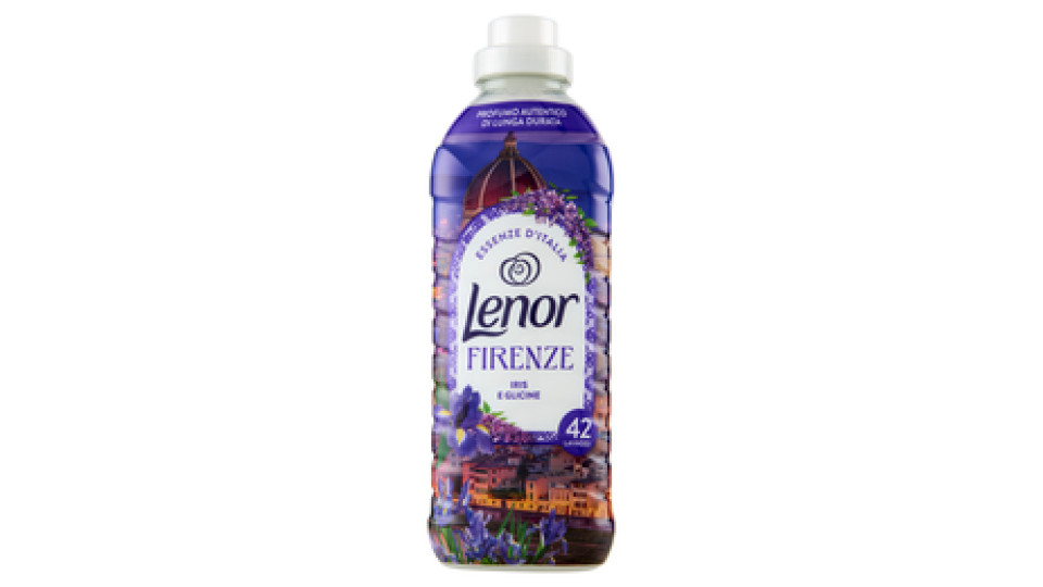 Lenor Essenze D'Italia Firenze Ammorbidente Concentrato Iris e Glicine, 42 Lavaggi 882 ml