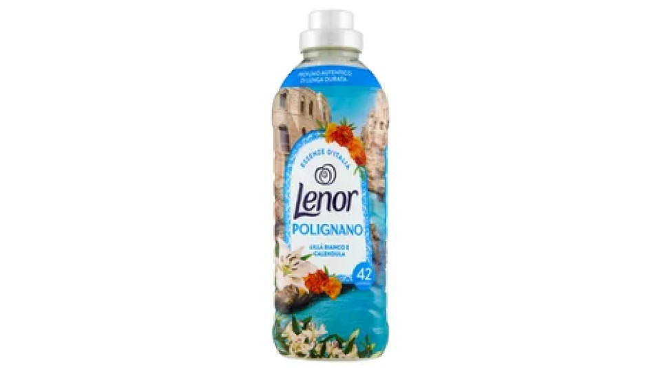 Lenor Essenze D'Italia Polignano Ammorbidente Concentrato Lillà Bianco e Calendula, 42 Lavaggi 882 m