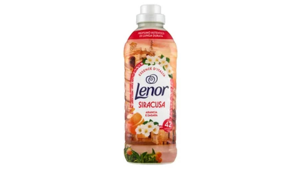 Lenor Essenze D'Italia Siracusa Ammorbidente Concentrato Arancia e Zagara, 42 Lavaggi 882 ml