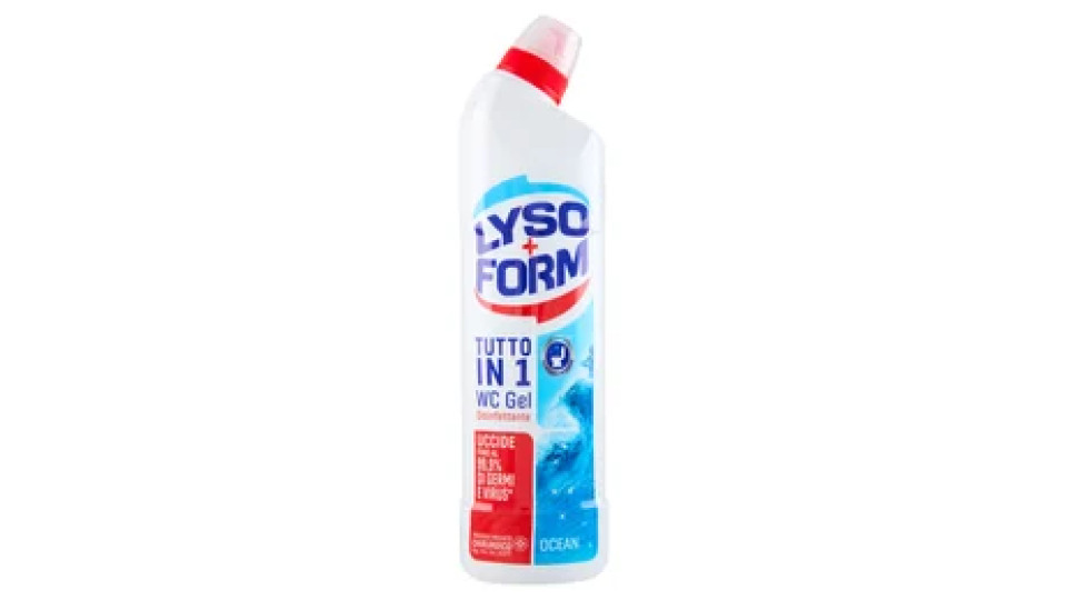 Lysoform Wc Gel Disinfettante Tutto in 1 Ocean 750 ml