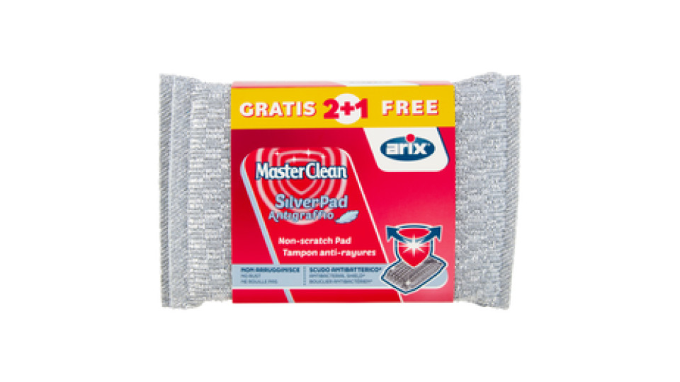 MasterClean SilverPad Antigraffio 2 pz + 1 Gratis