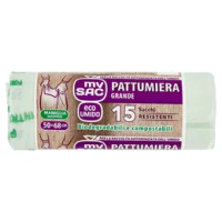 my Sac eco Umido Pattumiera Grande 50x68 cm Sacchi 15 pz
