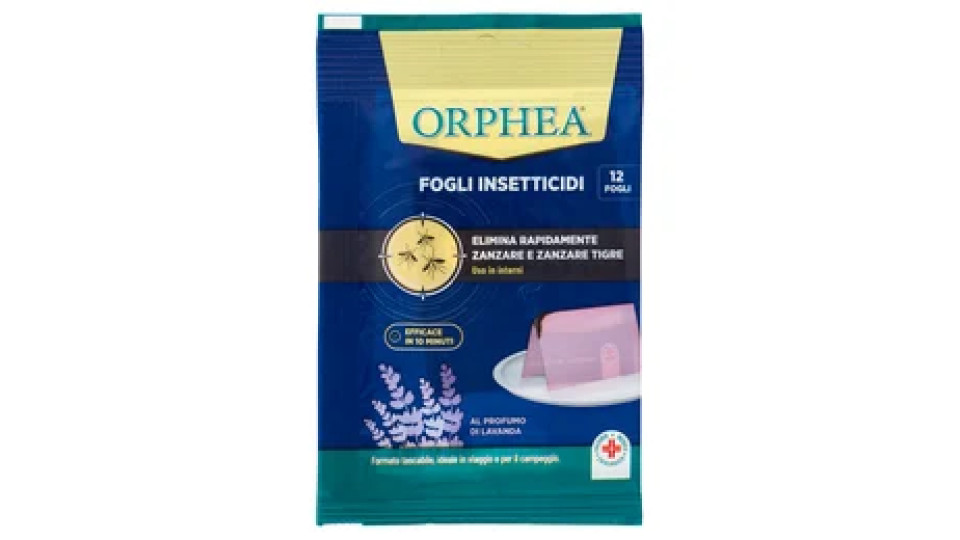 Orphea Fogli Insetticidi 12 pz