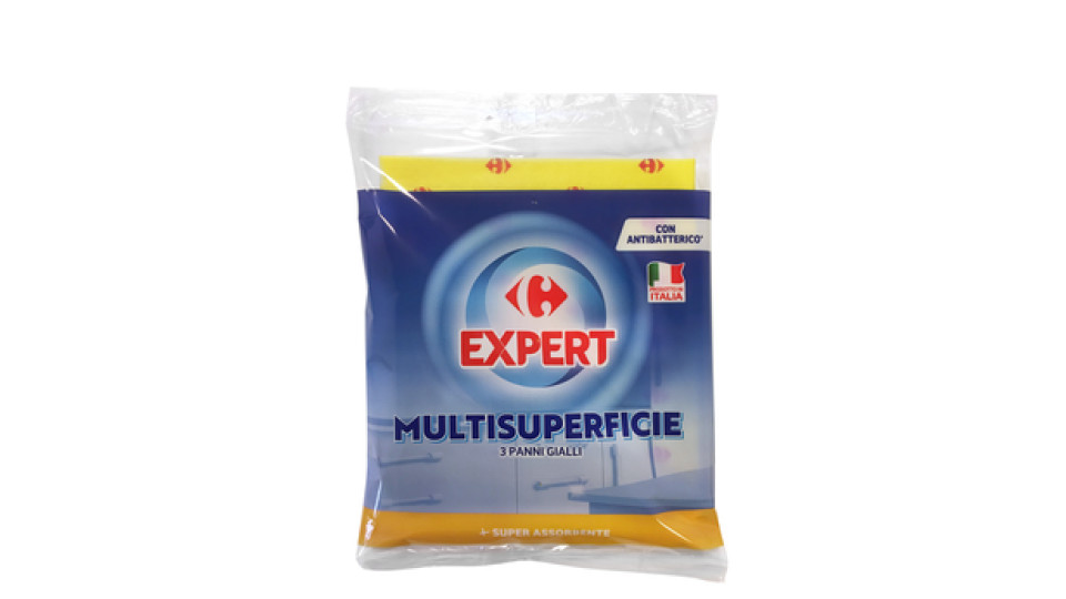 Panno giallo 40x35 multisuperficie 3 pezzi