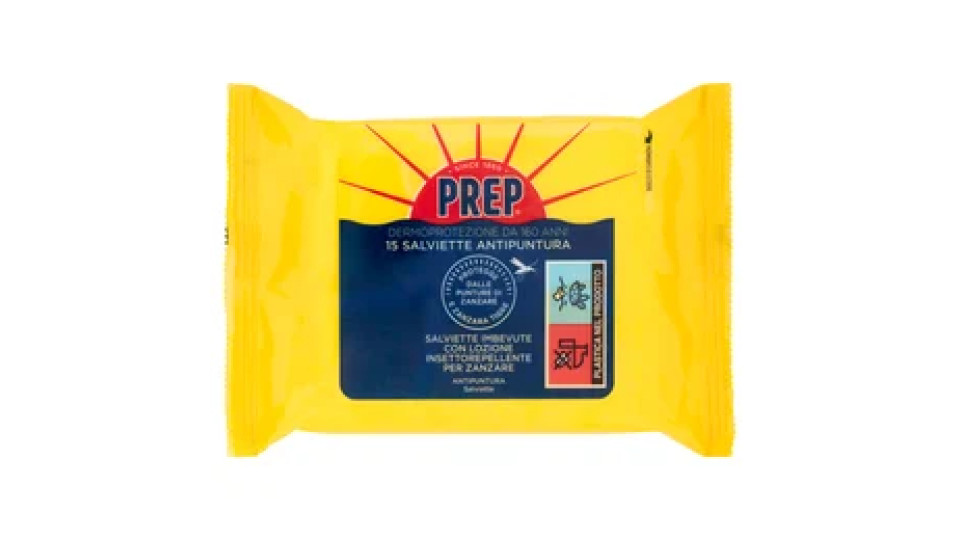 Prep Salviette Antipuntura 15 pz