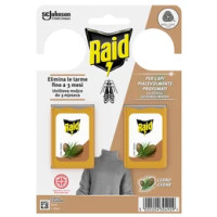 Raid Anti Tarme Gel Vestiti, Per Capi Piacevolmente Profumati, Fragranza al Cedro, 2 Pezzi