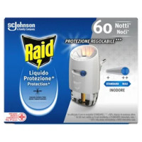 Raid Liquido Base 60 Notti, Protegge contro Zanzare Comuni e Tigre, Azione Continua, 36 ml