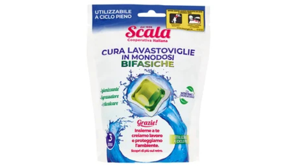Scala Cura Lavastoviglie in Monodosi Bifasiche 3 x 25 g