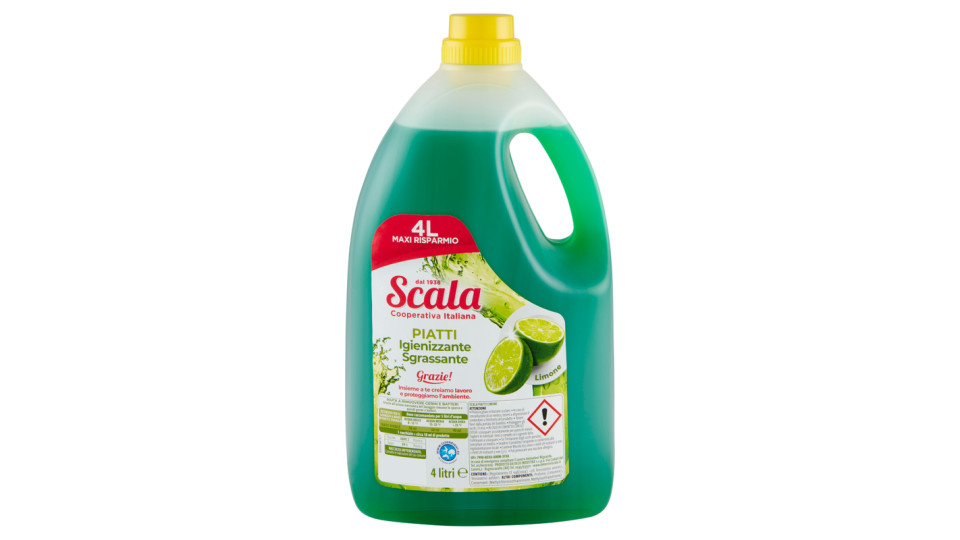Scala Piatti Igienizzante Sgrassante Limone 4 litri