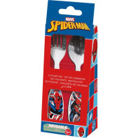 Set posate acciaio Spiderman