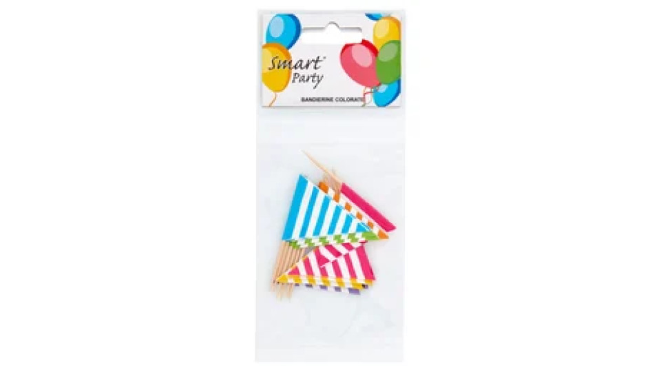 Smart Party Bandierine Colorate 12 pz