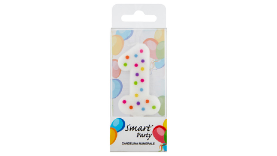 Smart Party Candelina Numerale 1 1 pz
