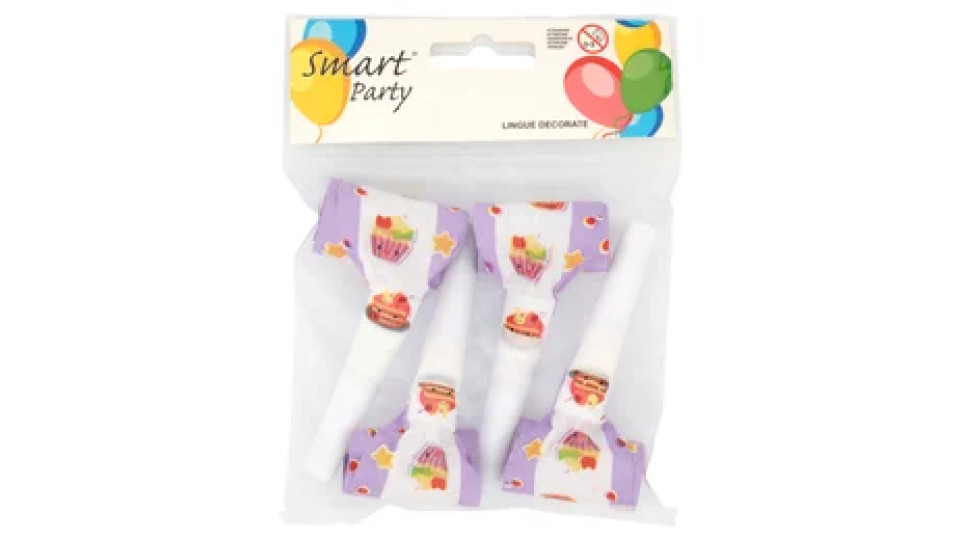 Smart Party Lingue Decorate 4 pz