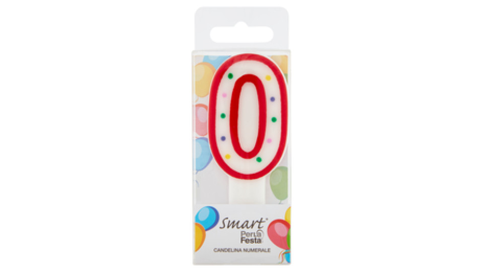 Smart PerLa Festa Candelina Numerale 0 1 pz