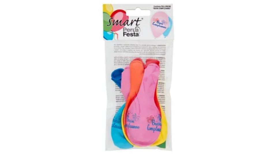 Smart PerLa Festa Palloncini "Buon Compleanno" 10 pz