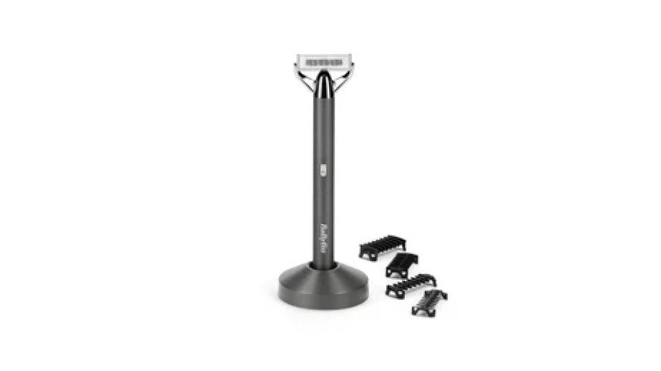 BaByliss Super-X Metal OT996E regolabarba Batteria 5 5 mm Bagnato e secco Argento