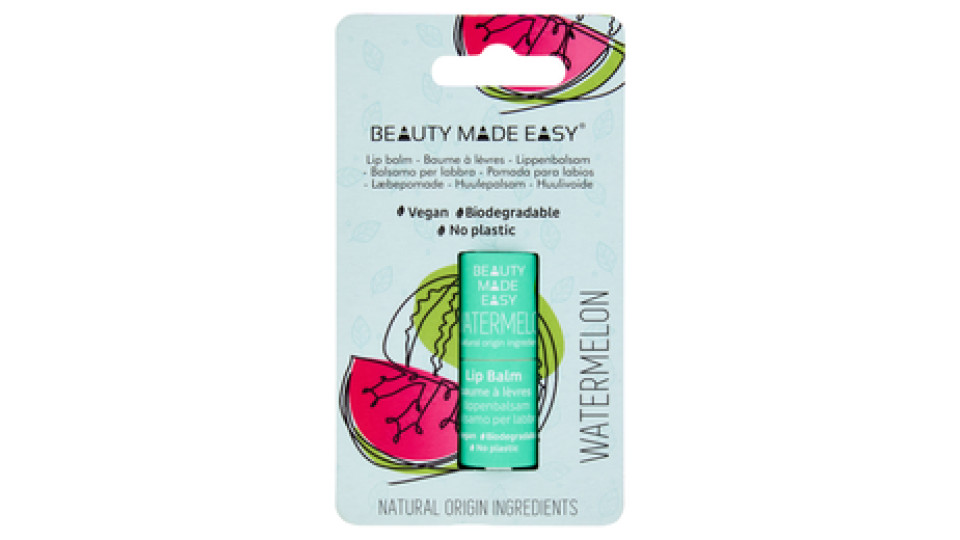 Beauty Made Easy Balsamo per labbra Watermelon 5,5 g